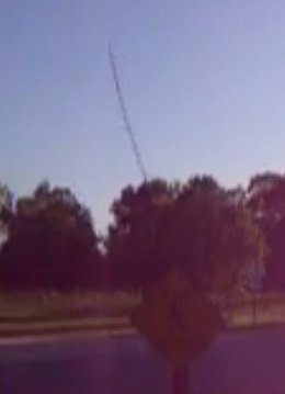 Leaning Antenna After Tornado Damage