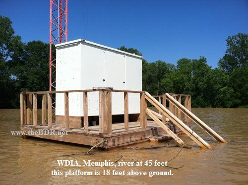 WDIA Memphis River at 45 feet