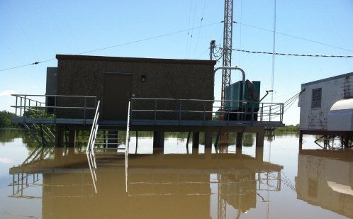 Flooded Station in Memphis