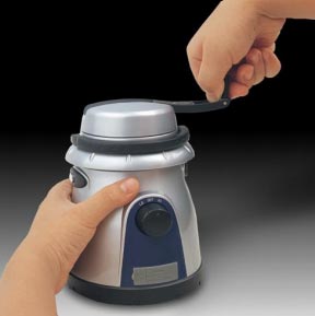 The hand crank works in both directions.