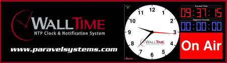 Walltime NTP Clock and Notification System