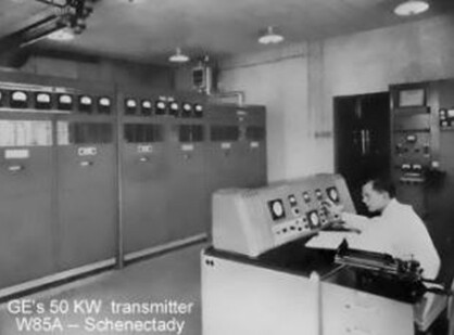 GE's 50 kW FM transmitter was used in early WGY-FM operations