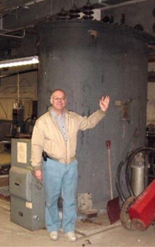 Barry Next to a 500kw Power Amplifier
