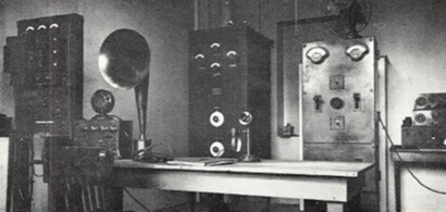 KDS's first transmitter room - 1922