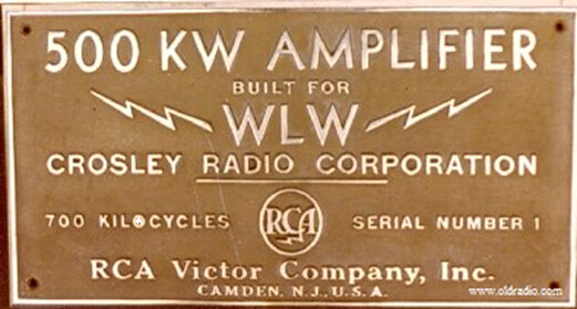 WLW 500kw Amplifier