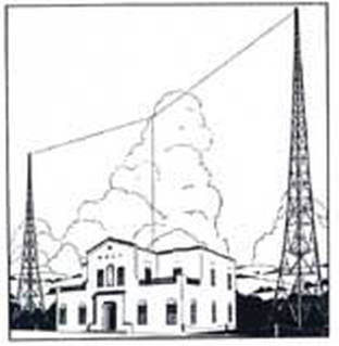 Drawing from a QSL card of the day