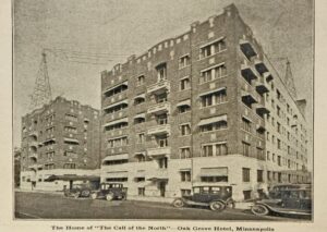 The Oak Grove Hotel, Minneapolis - home to WLAG radio station