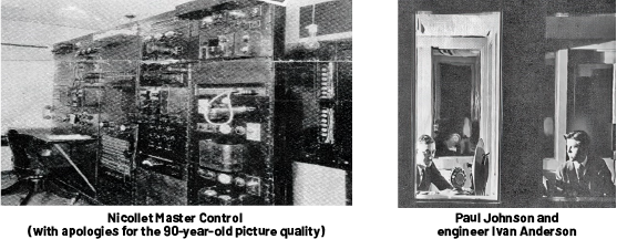 Nicollet master control equipment and engineers